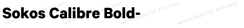 Sokos Calibre Bold字体转换